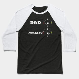 Funny dad father children baby family gift idea Baseball T-Shirt